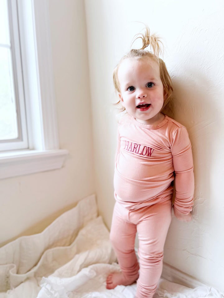 Embroidered Toddler Pajamas