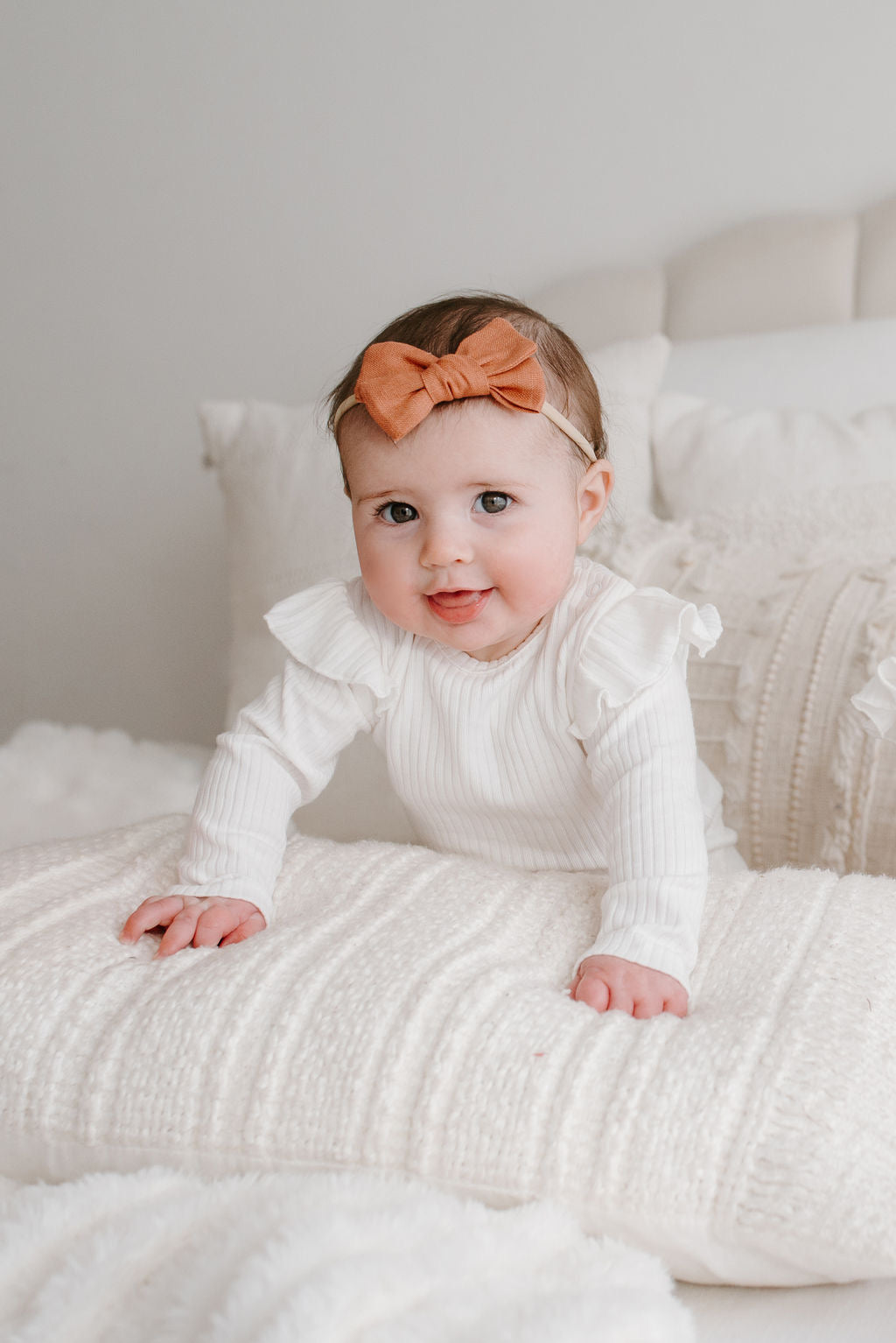 White Ribbed Onesie