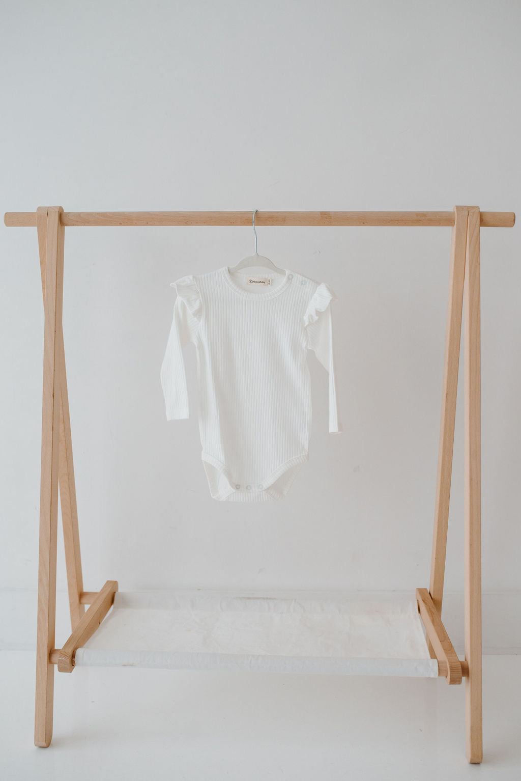 White Ribbed Onesie