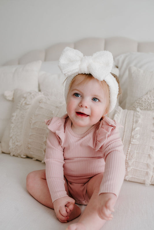 Perfect Pink Ribbed Onesie