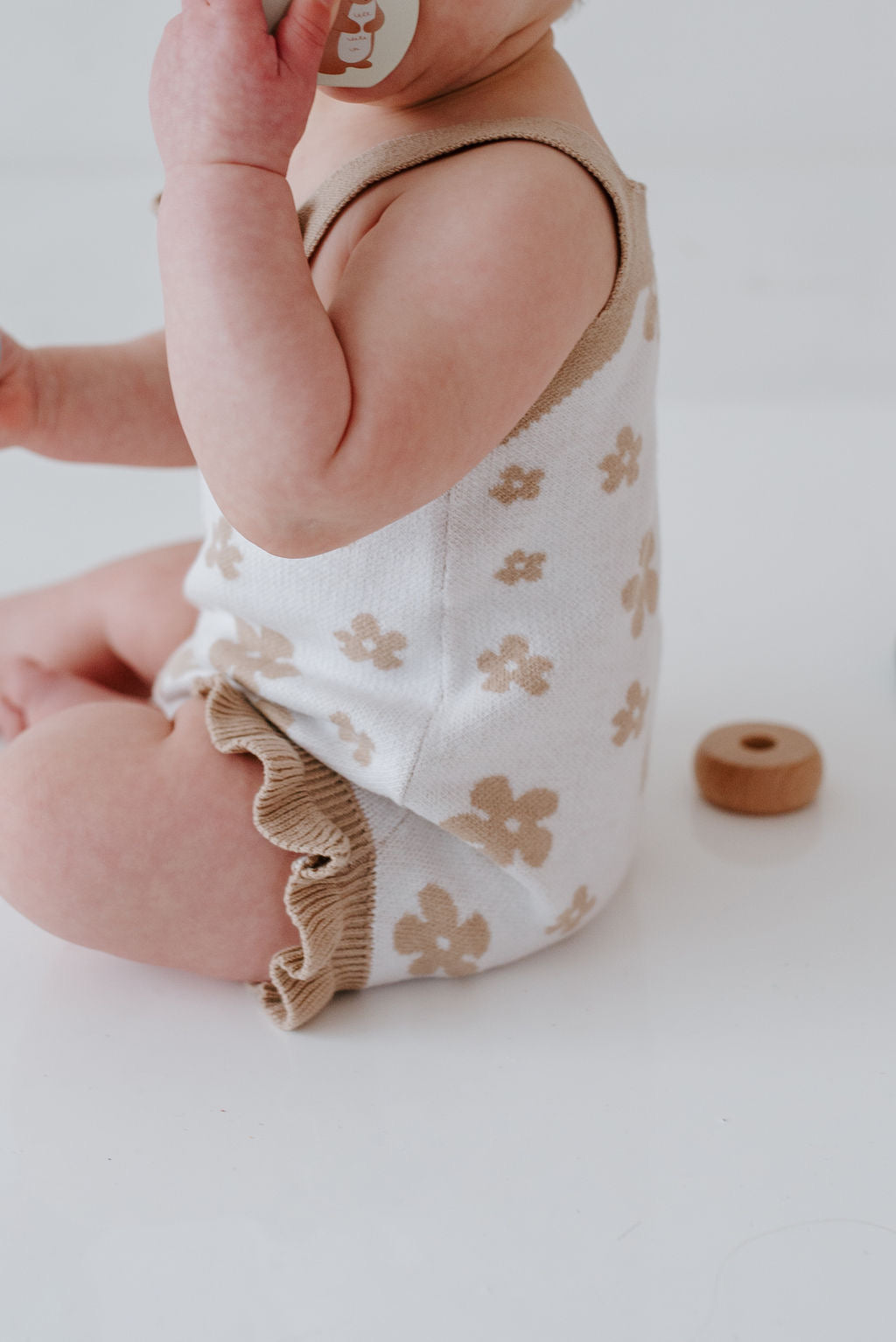 Knit Brown Romper