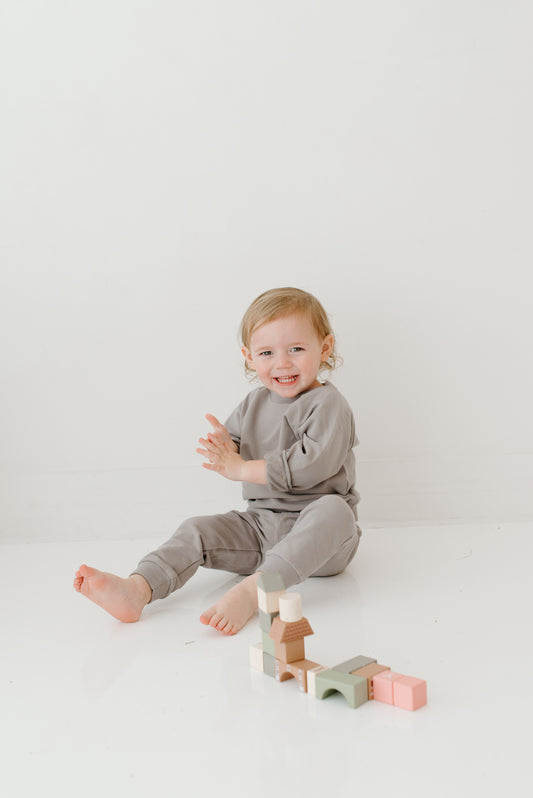 Slate Gray Jogger Set