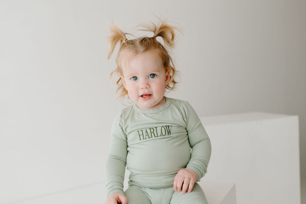 Embroidered Toddler Pajamas
