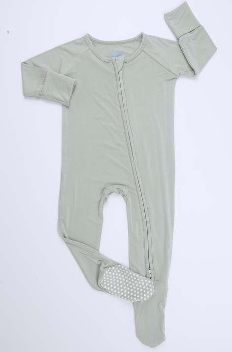 Pistachio Green Bamboo Onesie