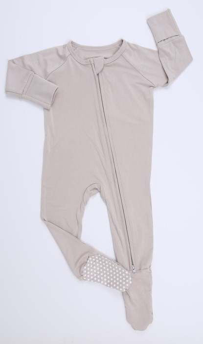 Sand Grey Bamboo Onesie