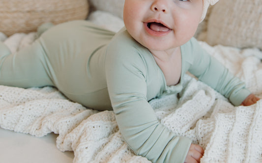 Pistachio Green Bamboo Onesie