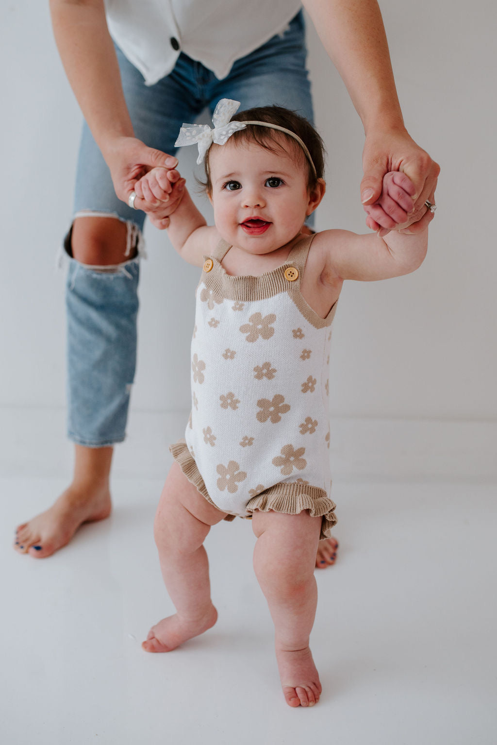 Knit Brown Romper