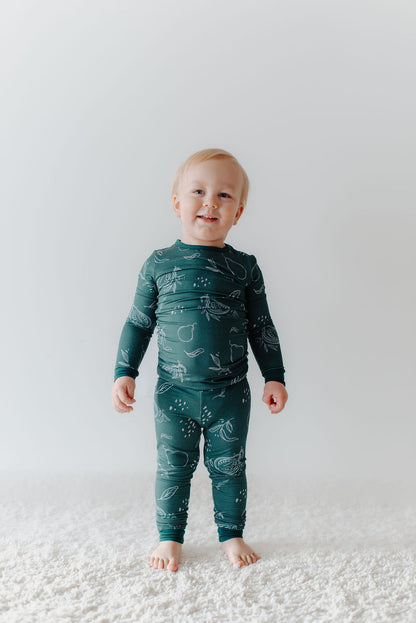 Midnight Guava Bamboo Toddler Pajamas