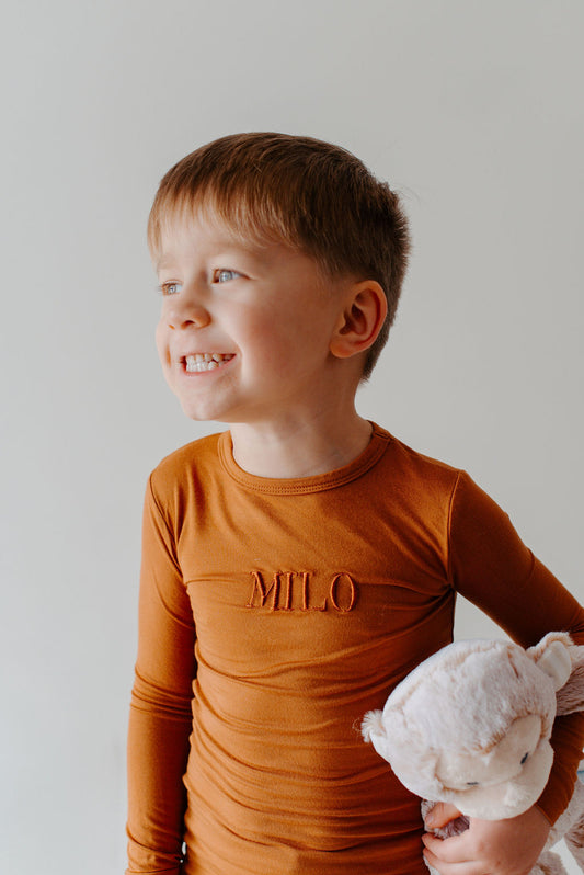 Embroidered Toddler Pajamas