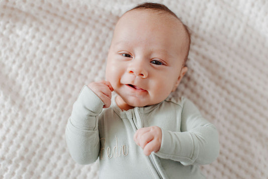 Embroidered Bamboo Onesie