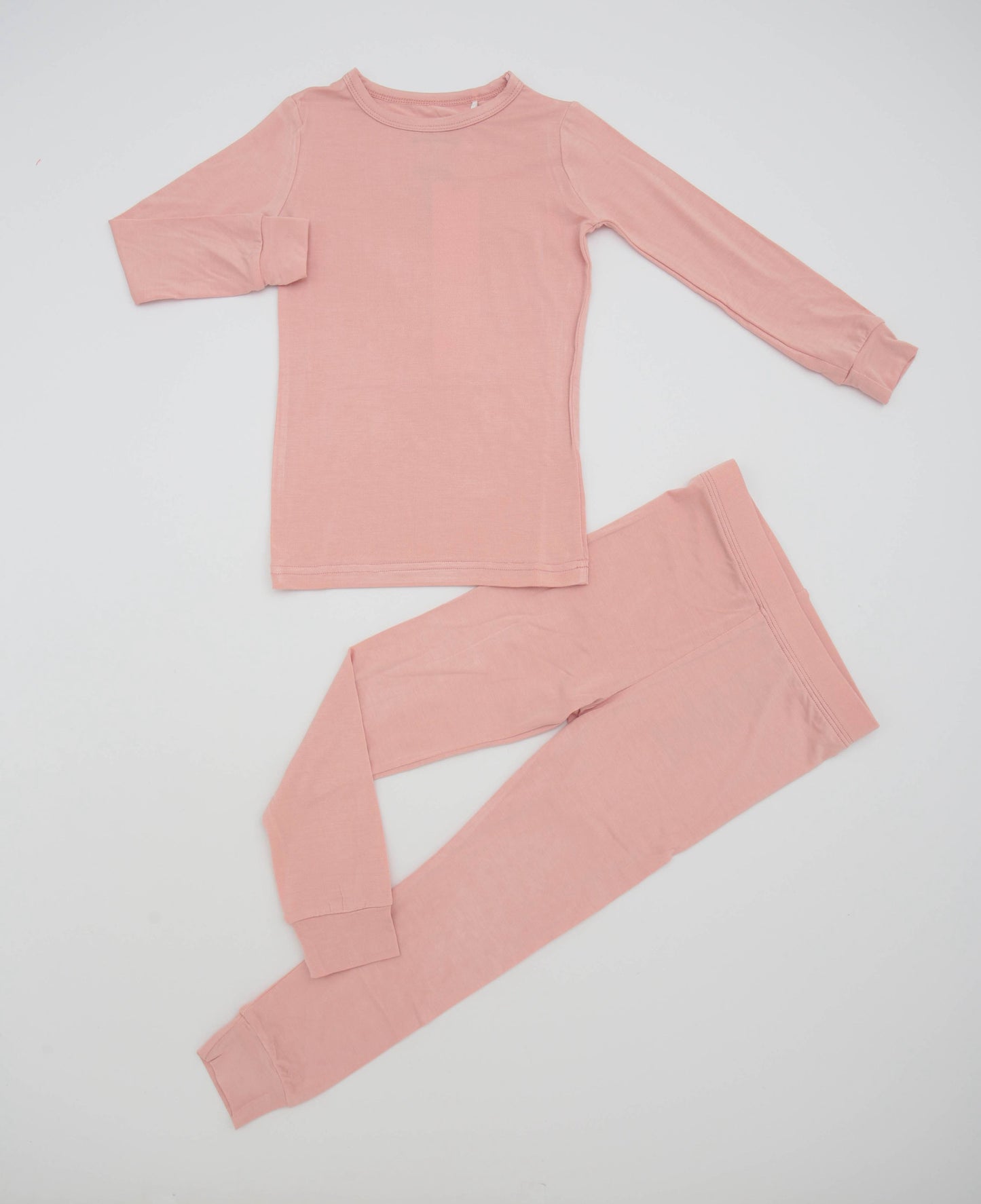 Crepe Pink Bamboo Toddler Pajamas