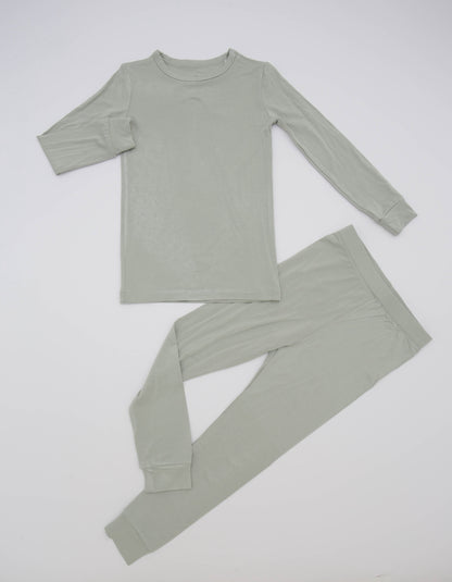 Pistachio Green Bamboo Toddler Pajamas