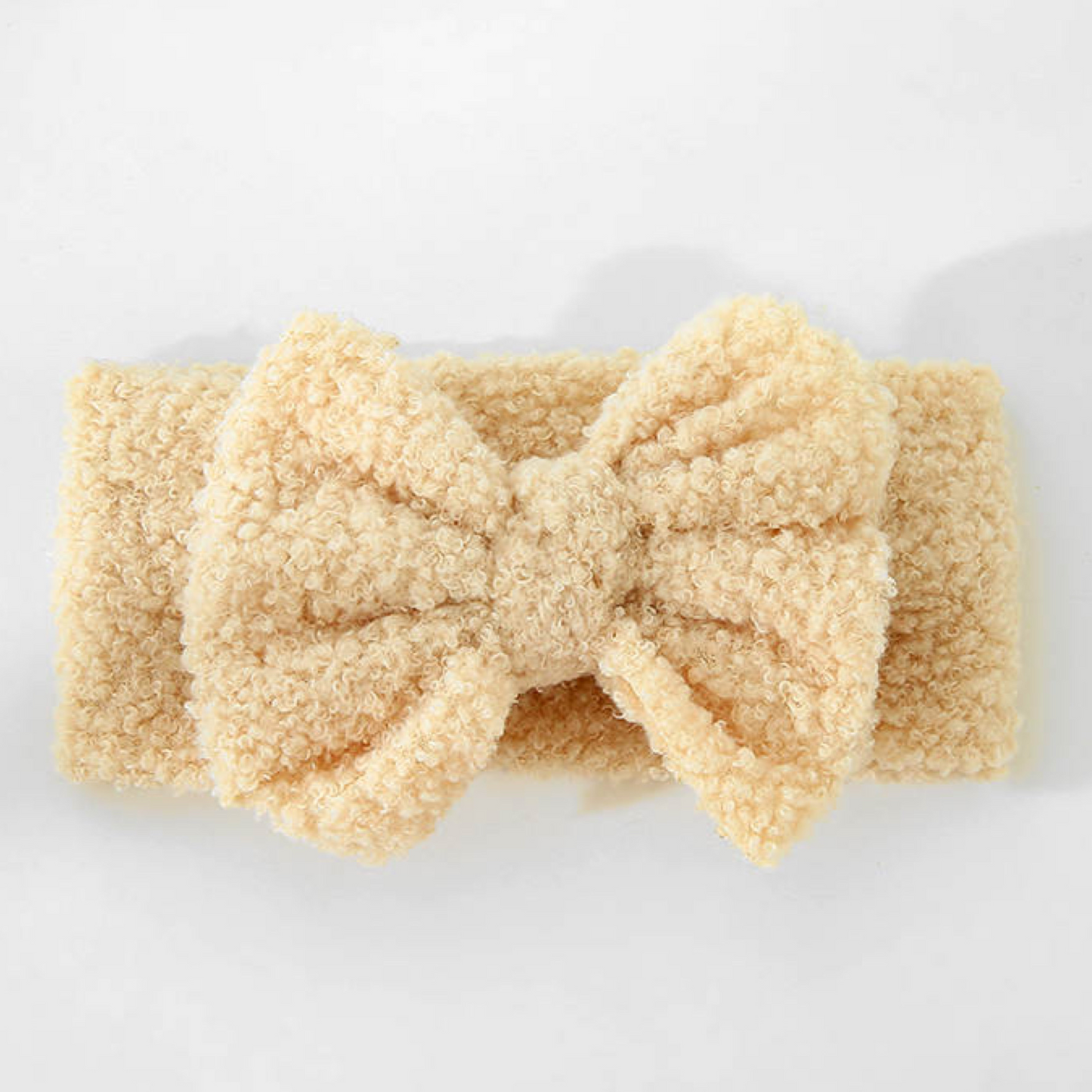 Latte Velvet Teddy Headwrap