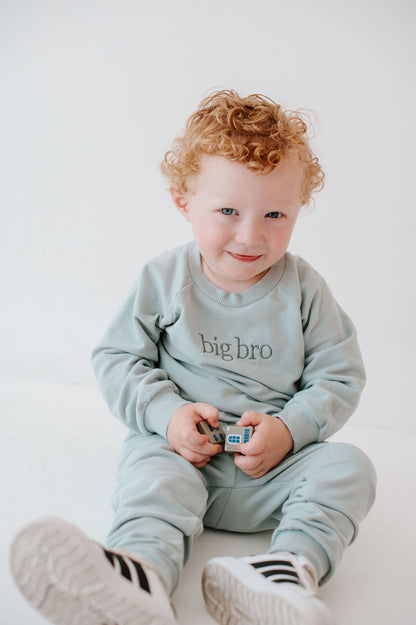 Embroidered Sky Blue Jogger Set