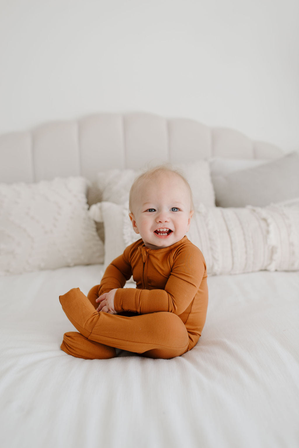 Chestnut Brown Convertible Onesie