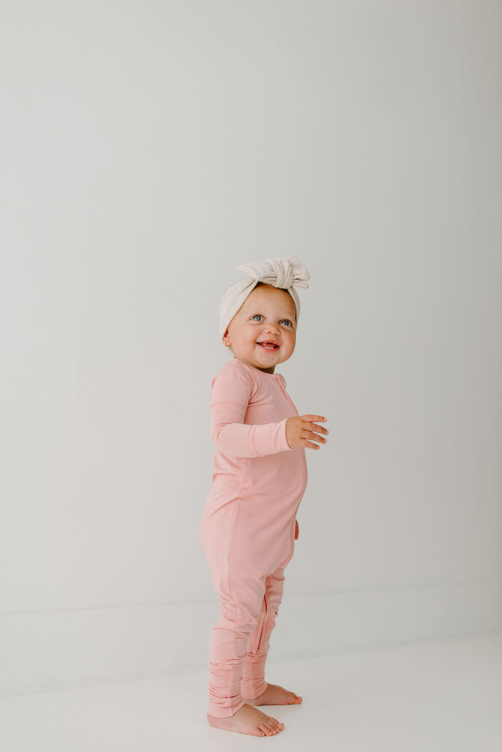 Crepe Pink Convertible Onesie