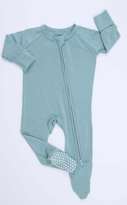 Frost Blue Bamboo Onesie