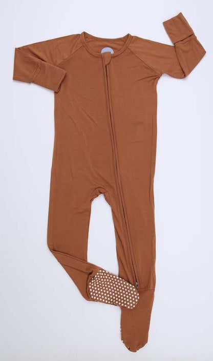 Chestnut Brown Bamboo Onesie